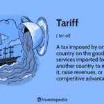 Image displaying definition of the word Tariff from Investopedia