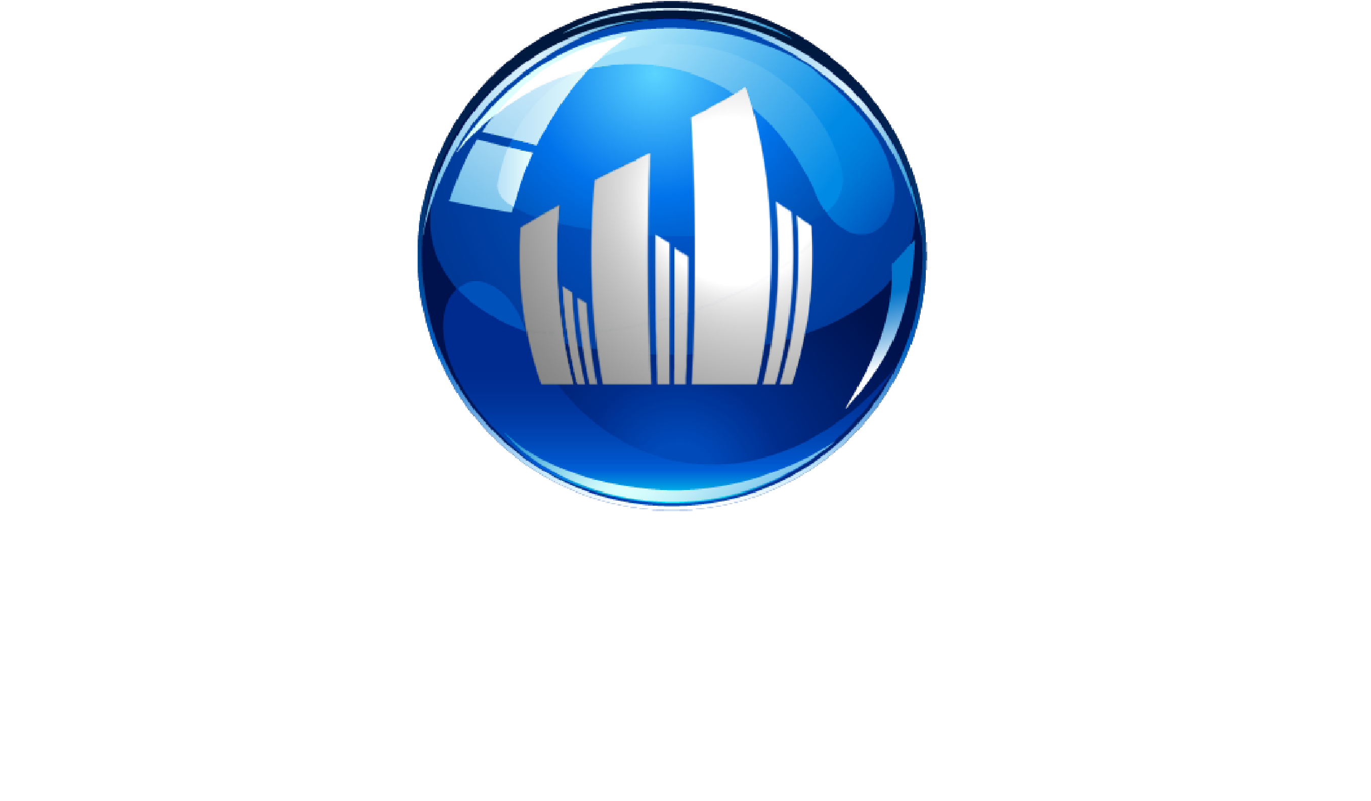 SLF Investments Logo - Blue Bubble White Letters with Slogan - Real Estate Investment